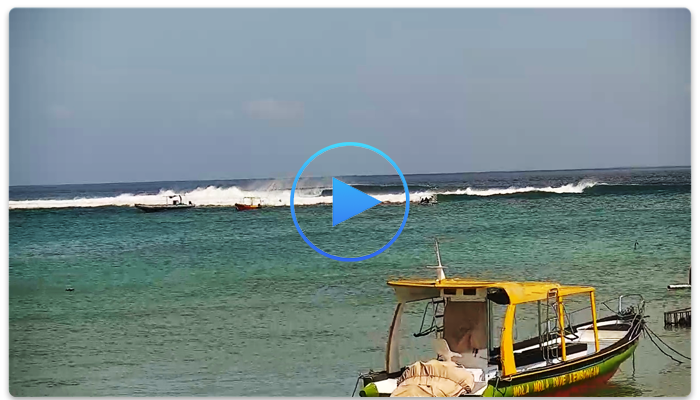 Веб-камера острова Нуса Лембонган. Побережье кораблекрушений (Shipwrecks Overview)