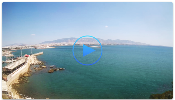 Веб камера Греции. Залив Микролимано (Mikrolimano)