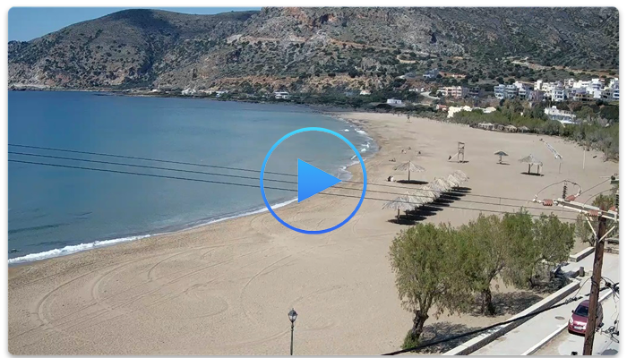 Веб-камера Крит. Песчаный пляж Пахия Аммос