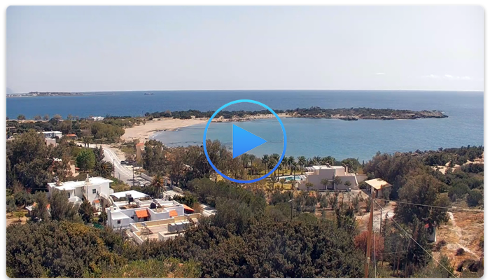 Веб-камера Крит. Пляж Граммено в Палеохоре