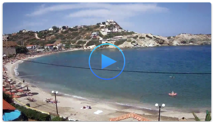 Веб-камера Крит. Пляж в бухте Лигария