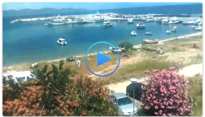Веб-камера полуостров Халкидики. Порт Иериссос (Ierissos port)
