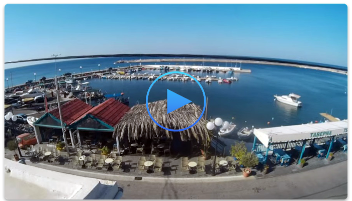 Веб-камера остров Лесбос. Пристань для яхт Пломари