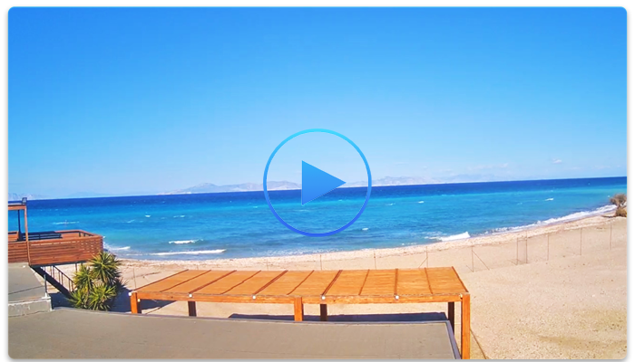 Веб камера Греции. Веб камера Греция. Пляж Теологос (Theologos beach)