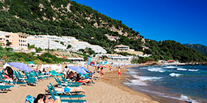 Корфу. Пляж Контогьялос (Kontogialos beach)