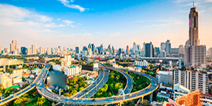 Веб-камера Бангкок. Панорама с отеля Континент (Continent Bangkok hotel)