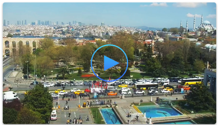 Веб-камера Стамбул. Парк Сарачане (Sarachane park)