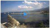 Веб-камера Крит. Пляж Каливаки в Георгиуполисе