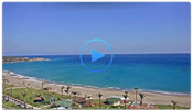 Веб-камера Родос. Пляж отеля Rodos Palladium