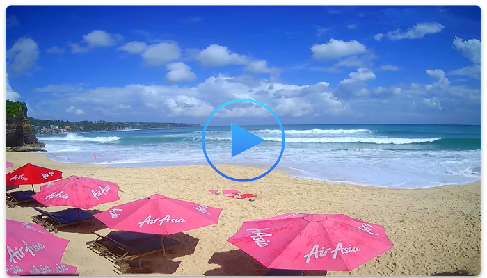 Веб-камера Бали. Пляж Дримленд (Dreamland Beach)