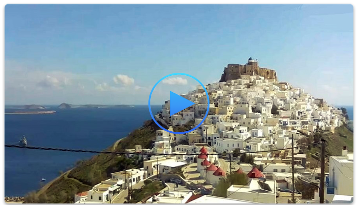 Веб-камера Греции. Панорама города Астипалея