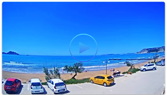 Веб-камера Греции. Пляж Ариллас (Arillas beach)