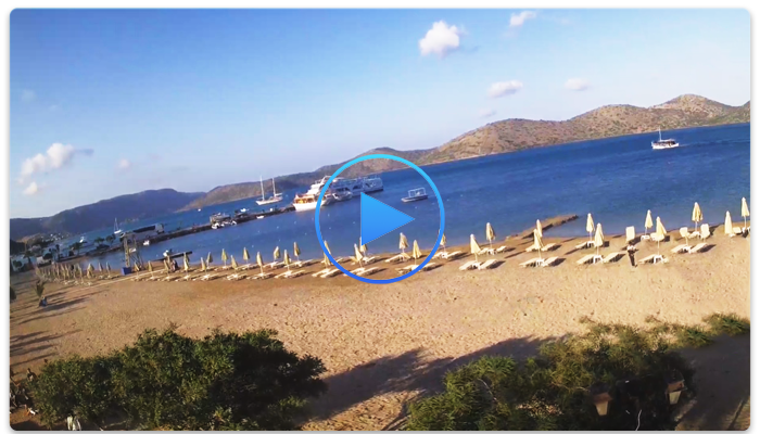 Веб-камера Греции. Пляж Схизма Элундас (Schisma Elountas beach)