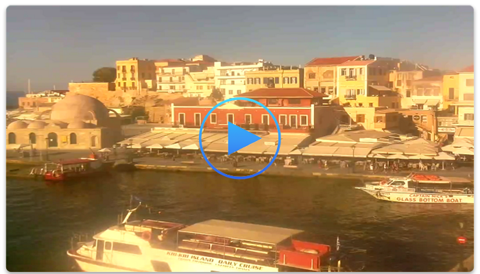 Веб-камера Греции. Старая гавань в Ханья (Chania)