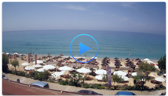 Веб-камера Греции. Пляж Лутса (Loutsa beach) в Парге