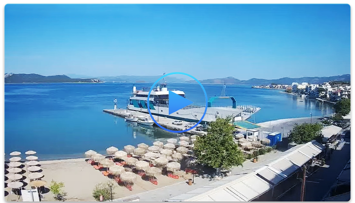 Веб-камера Греции. Пляж Неа Стира (Nea Stira)