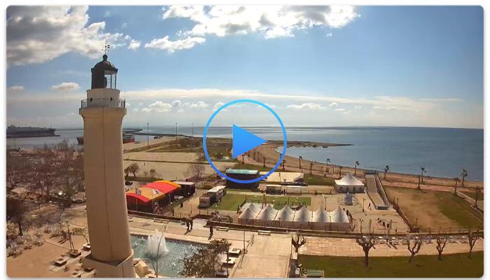 Веб-камера Греции. Вид на маяк Александруполиса