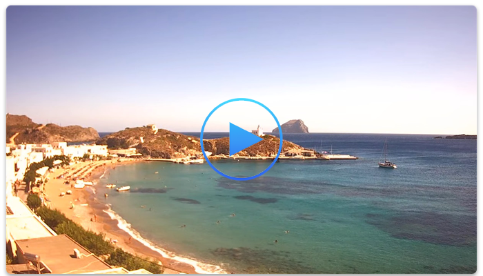 Веб-камера Греции. Пляж Капсали (Kapsali beach)