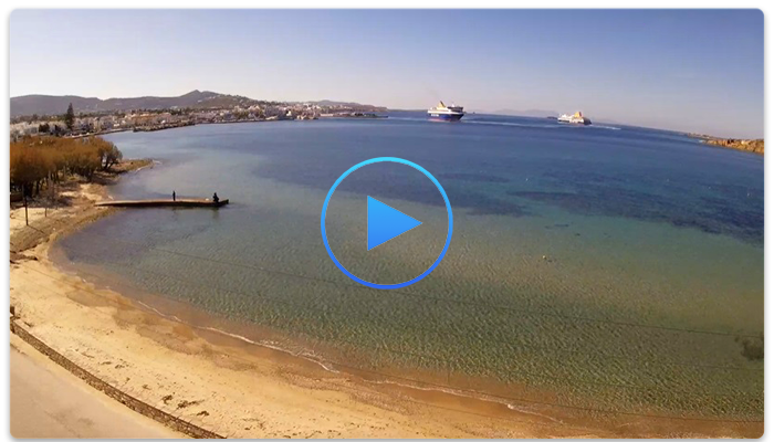 Веб-камера Греции. Пляж Ливадия (Livadia beach)