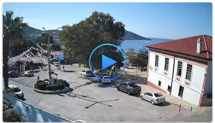 Веб-камера Турции. Центр курортного города Калкан